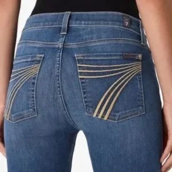 NWT 7FAM THE DOJO FLARE ORIGINAL TROUSER Size 29 - Picture 5 of 11